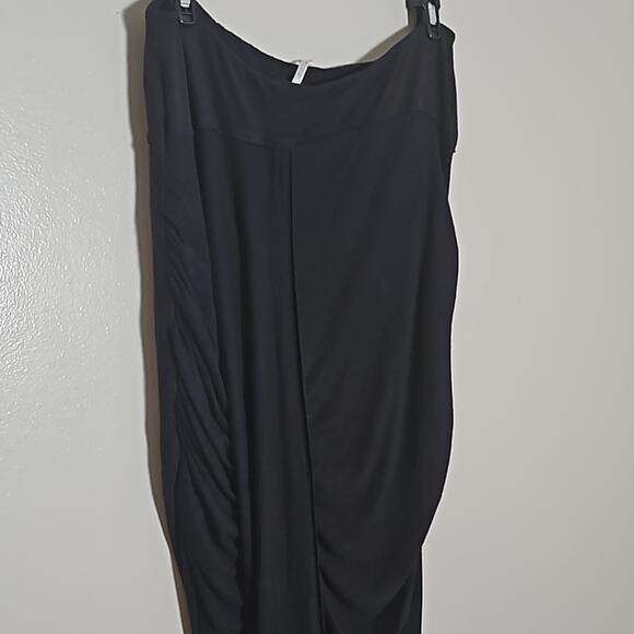 Madewell Black Stretch Wrap Style Skirt Sz Medium - Picture 3 of 10